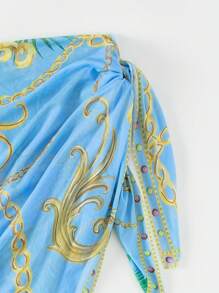 Swim SXY In Dây chuyền Áo tắm một mảnh đẩy lên Với váy đi biển - Nhiều màu - Xem 5