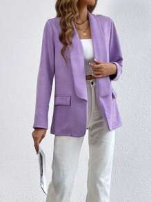 Chiquease 女士西裝外套 - 紫色 - 查看 6