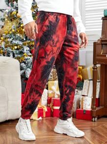 GENTILAND 男士紮染腰部抽繩衛褲 - 彩色 - 查看 6