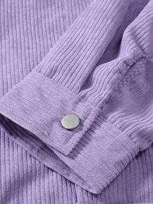 Manfinity Homme 男士兩件套 - 紫色 - 查看 6