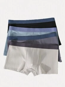 Chico preadolescente 4 piezas Calzoncillos boxer de cintura de cinta - Multicolor - Ver 1