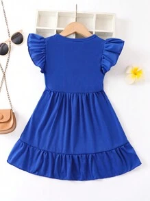 SHEIN Váy không tay màu trơn thông thường dành cho nữ trẻ - Thích hợp cho mùa hè, ngoài trời, thể thao, giải trí, du lịch, kỳ nghỉ, tiệc tùng và trường học - Xanh đậm - Xem 2