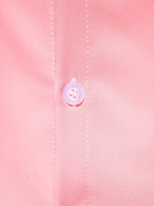 Manfinity Mode Men Ombre Button Up Shirt - Red and White - View 6