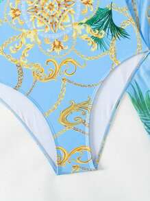 Swim SXY In Dây chuyền Áo tắm một mảnh đẩy lên Với váy đi biển - Nhiều màu - Xem 6