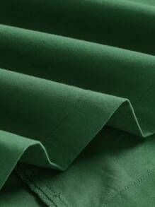 SHEIN EZwear Túi có nắp Váy chở hàng - màu xanh lá - Xem 4