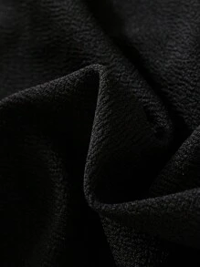 SHEIN 女大童蕾絲拼接彼得潘領洋裝 - 黑色 - 查看 5