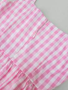 SHEIN Unity 格子圖案A字洋裝 - 彩色 - 查看 6