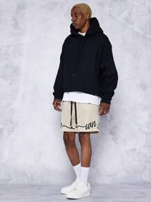 SUMWON 标志性图案网眼短裤 - 卡其色 - 查看 8