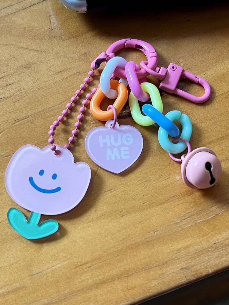 Flower Decor Lovely Keychain Valentines