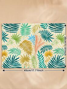 Tropical Equinox 1入組餐墊,波西m亞熱帶圖案桌墊適用於廚房 - 彩色 - 查看 2