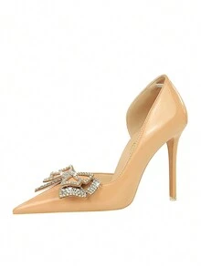 Zapatos De Tacón Alto Para Damas - Albaricoque - Ver 7