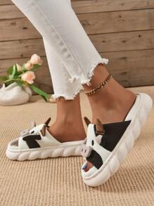 Không giới tính Dễ thương In hoa bò Cặp đôi Dép đi trong nhà Đối với Tất cả các mùa - Nhiều màu - Xem 5