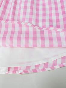 SHEIN Unity 格子圖案A字洋裝 - 彩色 - 查看 5