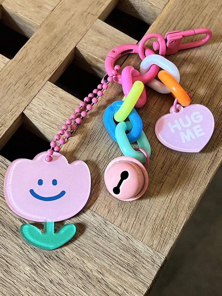 Flower Decor Lovely Keychain Valentines