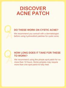 SlowSunday Parche diurno para espinillas y acné con hidrocoloide para el rostro, 12 piezas, parche impermeable y transpirable para cubrir acné, suave y no irritante, para cuidado facial, para cubrir granos y blemishes. Parches anti acné