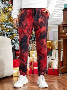 GENTILAND 男士紮染腰部抽繩衛褲 - 彩色 - 查看 1