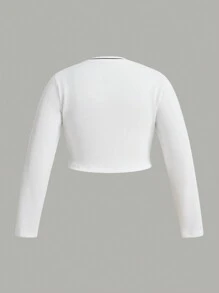 Flirla Kaos Ukuran Plus - Putih - View 2