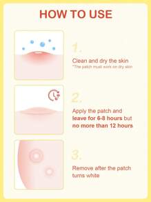SlowSunday Parche diurno para espinillas y acné con hidrocoloide para el rostro, 12 piezas, parche impermeable y transpirable para cubrir acné, suave y no irritante, para cuidado facial, para cubrir granos y blemishes. Parches anti acné