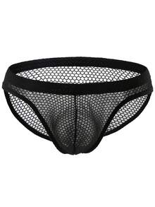 Men 3pcs Fishnet Insert Panty - Multicolor - View 2