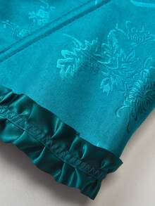 Áo corset không dây lưng buộc dây họa tiết Intarsia dành cho nữ, thích hợp cho tiệc năm mới, ngày Valentine, lễ hội, lễ tốt nghiệp và mùa hè. - Màu xanh lam - Xem 5