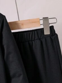 Boys Car Print Hoodie & Sweatpants - Black - View 4
