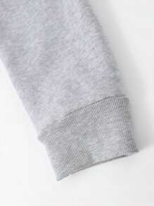 Manfinity Hypemode Men Plus Colorblock Zip Up Drawstring Hoodie Without Tee - Multicolor - View 4