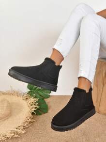 2025 Winter Women's Fashionable Thickened Thermal Lined Anti-Slip Snow Boots,Fur Boots