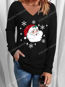 T-shirt Imprimé Père Noël
