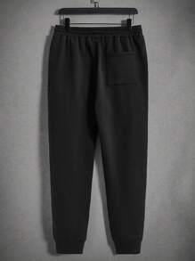 Manfinity Hypemode Áo hoodie dây rút & quần thể thao nam màu không có áo thun - Màu Khaki - Xem 3