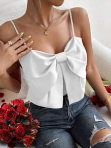Calvaya Bow Front Cami Top For Holiday Party Clothes