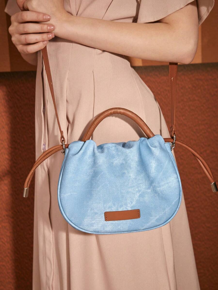 SHEIN MOD Cute Denim Women Top Handle Bag