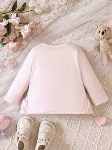 Baby Girl Bear Print Tee - Pink - View 2