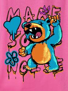 SHEIN EZwear Áo thun nữ - Hồng - Xem 7