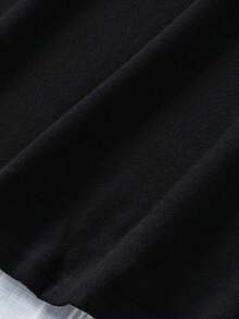 Camiseta de hombros caídos con estampado de Papá Noel de Navidad - Multicolor - Ver 6