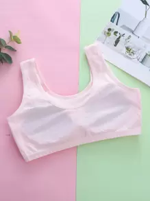 4件套青少年女孩简约纯色无钢圈文胸度假旅行休闲夏装