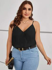 SHEIN Clasi 大碼素色吊帶連體衣