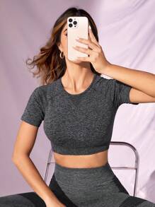 Easithlete 無縫插肩袖運動T恤