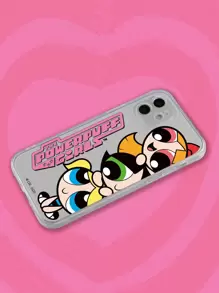 The Powerpuff Girls | ROMWE 1pc Cartoon Graphic TPU Phone Case Compatible With IPhone - Multicolor - View 2