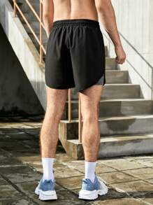Manfinity Sport Corelite Uomo Shorts sportivi pannello a contrasto con coulisse a vita 2 in 1 con tasca del telefono