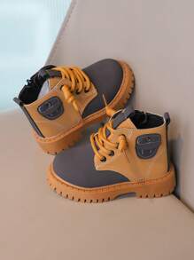 1 par de Botas negras para niños con cremallera lateral - Negro - Ver 6