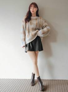 DAZY 纯色透明连裤袜，带保暖内衬，适合秋冬季穿着 - 黑色 - 查看 3