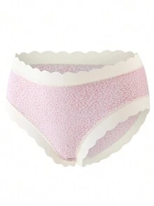 5pack Leopard Print Scallop Trim Panty - Multicolor - View 6