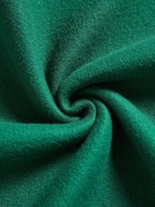 SHEIN LUNE 聖誕圖案加絨內裏運動衫 - 墨綠色 - 查看 5