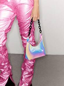 SHEIN ICON Túi đeo vai dây chuyền thời trang dành cho nữ - Nhiều màu - Xem 8