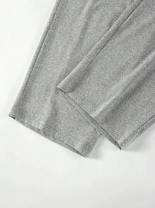 織帶條紋男士家居服下裝