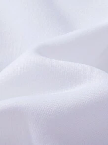 Young Girl Solid Thermal Lined Sweatshirt - White - View 5