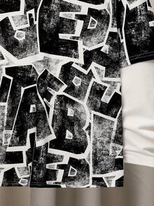 SHEIN 男大童字母圖形 2 合 1T恤 - 白色 - 查看 5