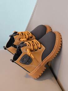 1 par de Botas negras para niños con cremallera lateral - Negro - Ver 5