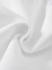 嬰兒女童休閒圓領長袖汗衫,印有2024新年印花,適合秋冬季節 - 白色 - 查看 3