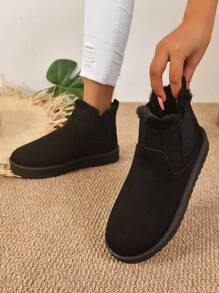 2025 Winter Women's Fashionable Thickened Thermal Lined Anti-Slip Snow Boots,Fur Boots